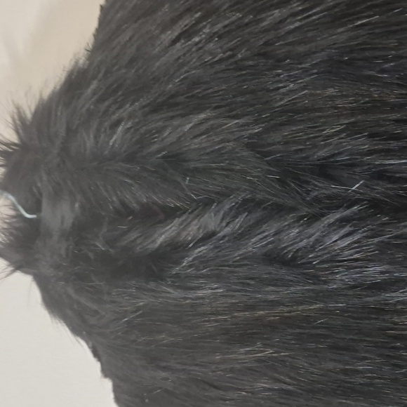 Adienne Landau NEW FAUX VEST L Black Luxury - Picture 4 of 7